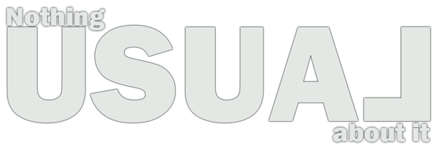 Nothing usual about it logo